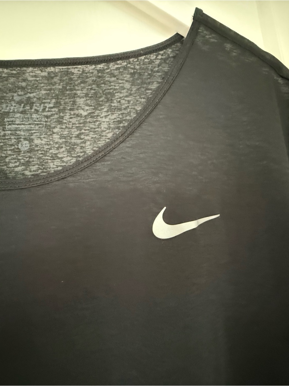 Nike Black Women's Short-Sleeve Crew Tee with Swoosh - Picture 3 of 5